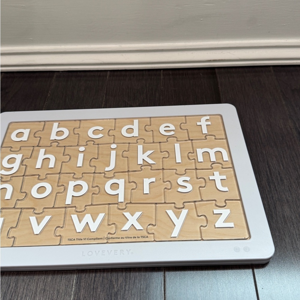 🎉HP🎊 NWOT Lovevery Letter Sounds Alphabet Puzzle - Acrylic Pieces Toddler Kids - Picture 3 of 9